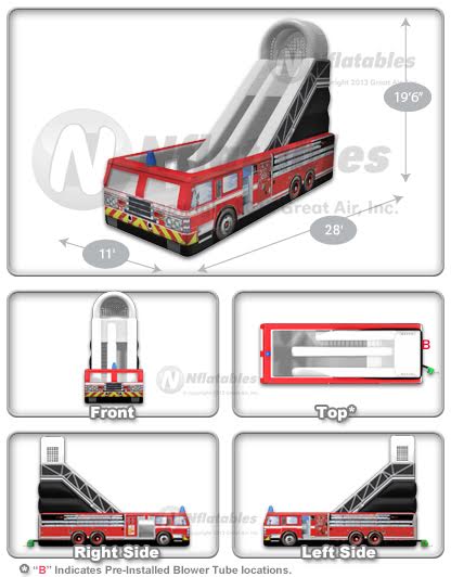 Fire Truck (18’) Slide